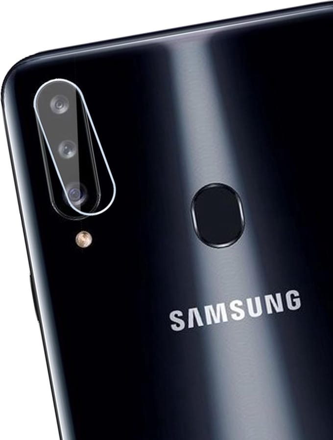 Camera Screenprotector geschikt voor Samsung A20s - Screen Protector Glas