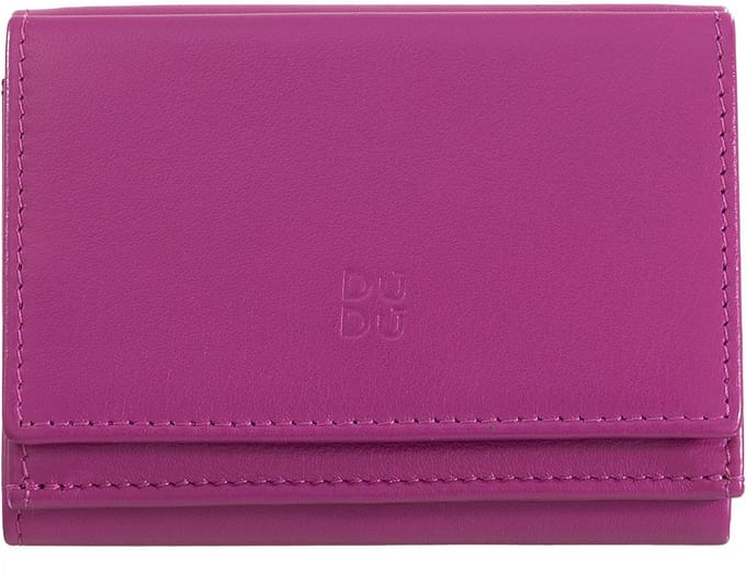 DuDu Honduras Portemonnee Leder 10 cm - Jongens - Horizontaal - fuchsia