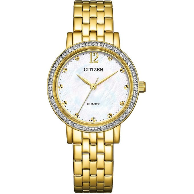 Citizen  Dames Horloge Goudkleurig EL3102-50D