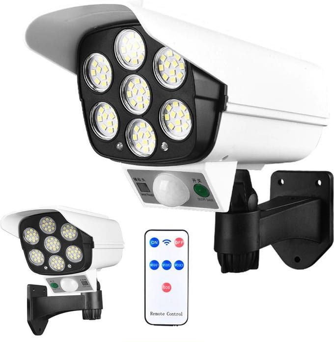 WRPC Outdoor Dummy Camera - Aluminium - met Flash Light - Bewegingssensor