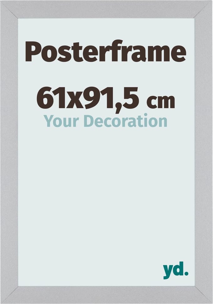 Your Decoration - Posterlijst 61x91,5 cm - MDF - Zilver Mat - Parma