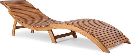 Ligbed Acaciahout FSC®-gecertificeerd 190x60x51 inklapbaar