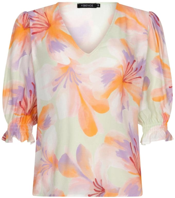 Ydence Top Top Jordan Hss2683 Multi Flower Dames Maat - L