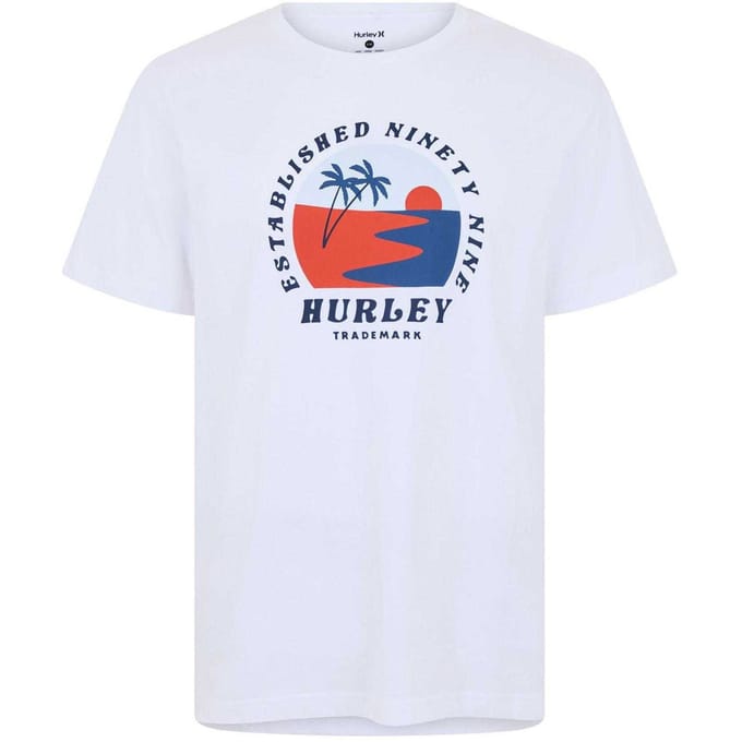Hurley Heren Strand T-Shirt (Wit)