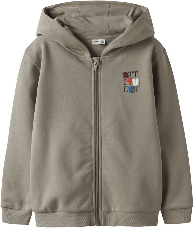 NAME IT - NKMBRENT LS NREG SWEAT CARD WH BRU BOX - Jongens - Vesten