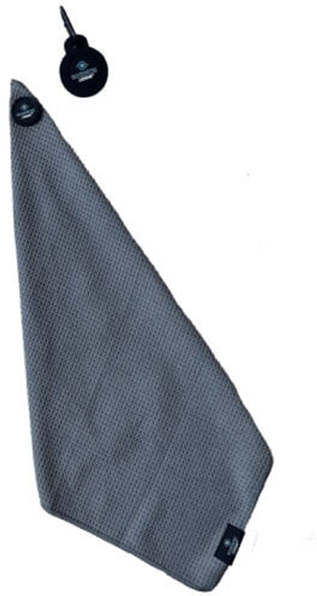 Lignum Microfiber Magnetic Golf Towel Grey