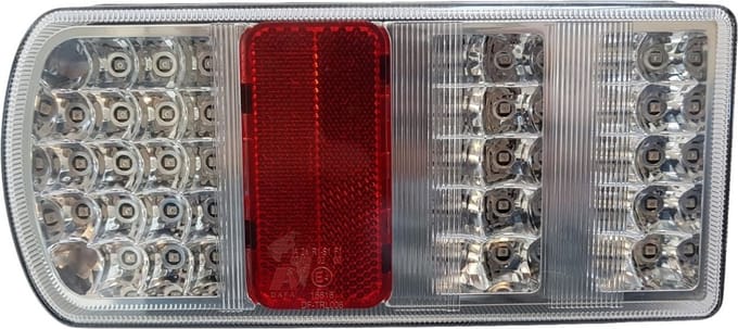 LED Achterlicht 228x106x55mm 5P 25 leds 12v Links