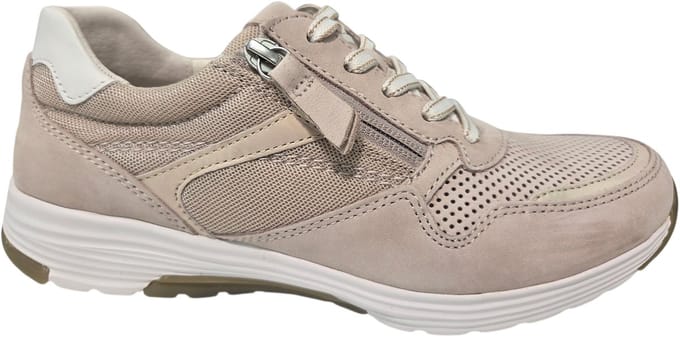 Gabor 86.978.31 Rolling Soft Sneakers Dames Beige Leer Dames - Beige - 38.5