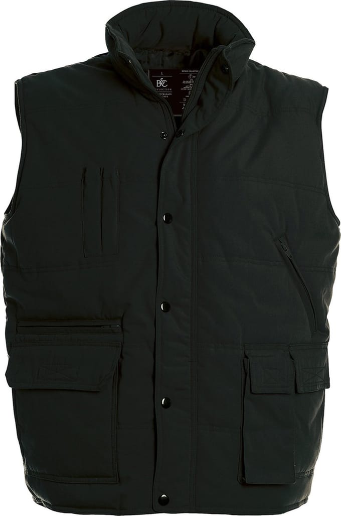 Bodywarmer 'Outdoor Explorer+' merk B&C maat S Zwart