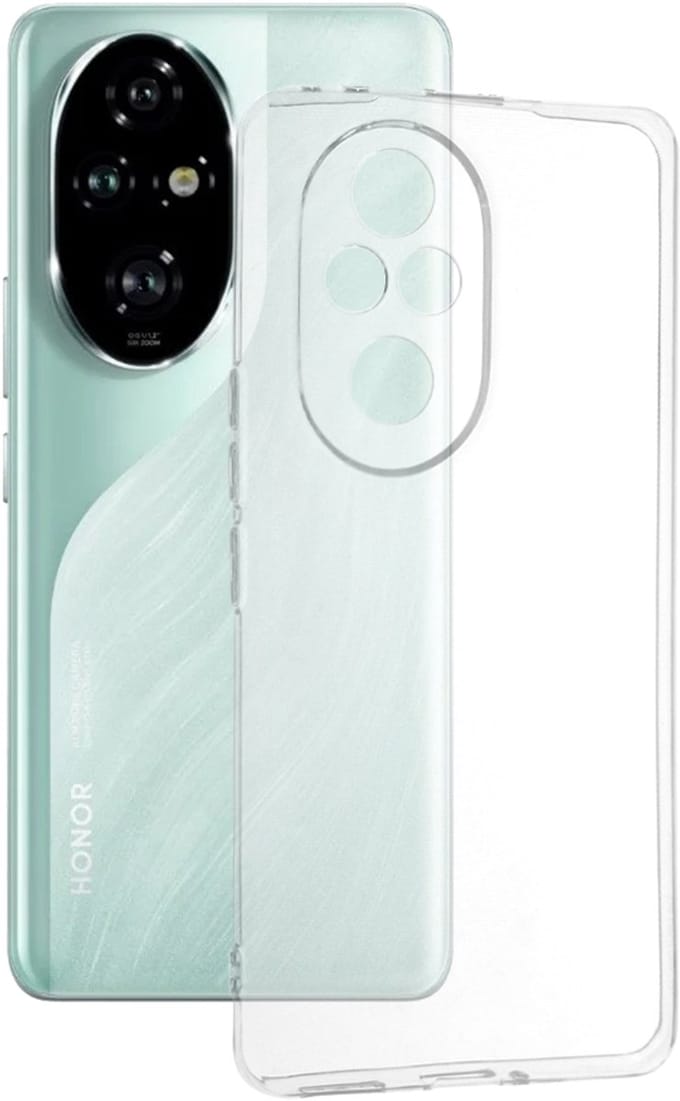 Hoesje geschikt voor HONOR 200 Pro - Techsuit Clear Silicone Back Cover - Transparant
