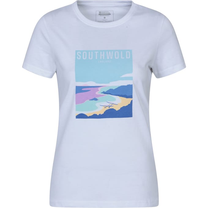 Mountain Warehouse Dames Southwold Korte Mouwen T-Shirt (Wit)
