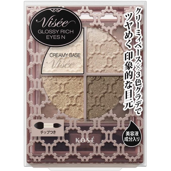 Kose - Visee Fragrance Free Riche Glossy Rich Eyeshadow BR-5