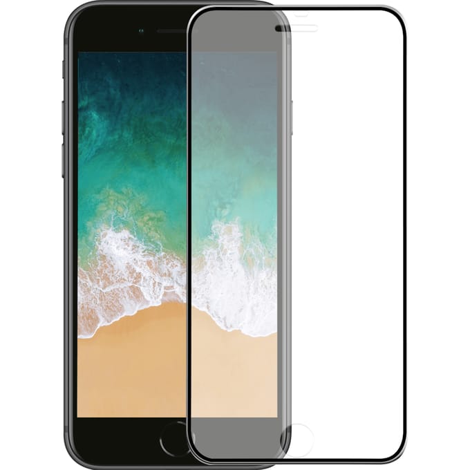 iPhone 7 Plus screenprotector gehard glas Edge to Edge – metaal