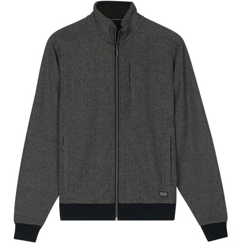 Baileys Vest Sweat Cardigan Zip Two Color 2-Tone Jaqcuard Kitt / male