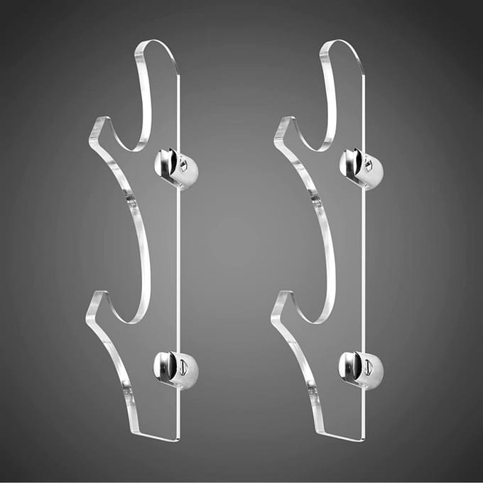 Support mural transparent pour sabre laser, adapté aux épées, 1 paire gray
