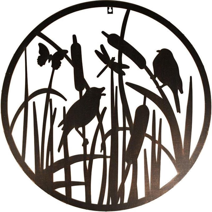 Muurdecoratie Rond Vogels 60cm