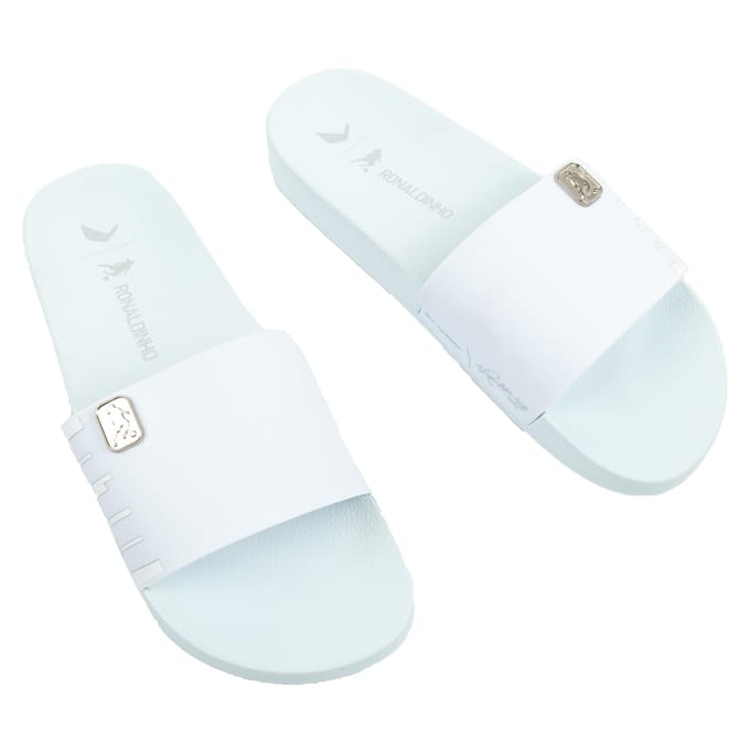 Rider R10 Slide AD Blanc/Blanc/Argent [12562 BU328] taille 45/46 white