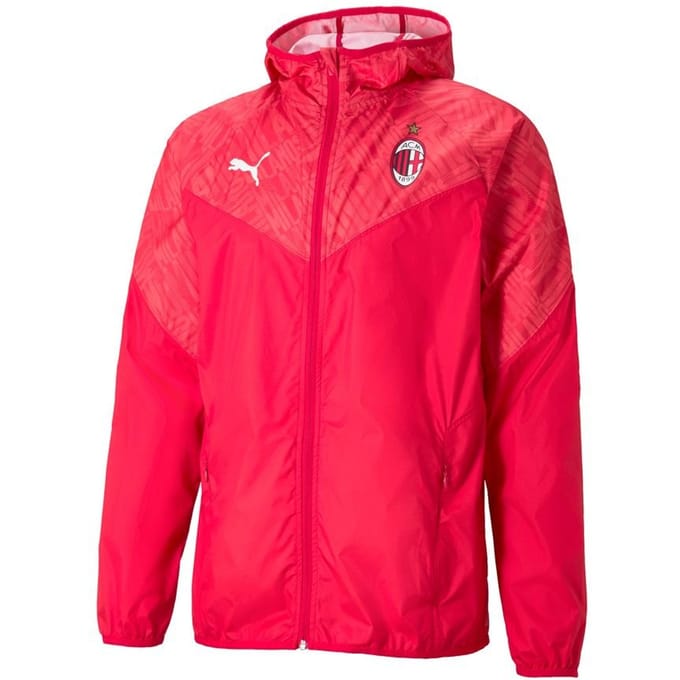 Puma AC Milan 2020-21 Heren Rood Warmup Jacket