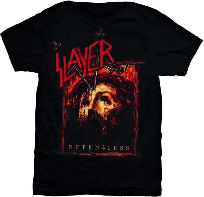 Slayer Repentless Rectangle Mens Blk TS: Medium