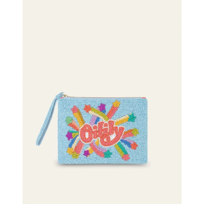 Oilily Pippa Platte Pouch- maatOne size Blauw