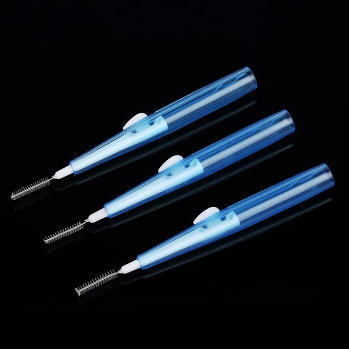 Anself 60 StuksBox Tandzijde Picks Navulling Rager Tanden Stok Tandenstoker Flosser voor blauw