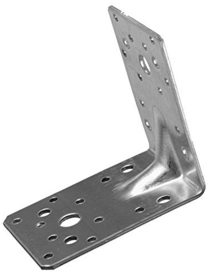 Hoekverbinder 90 x 90 x 65 mm - Verzinkt, 25 Stuks