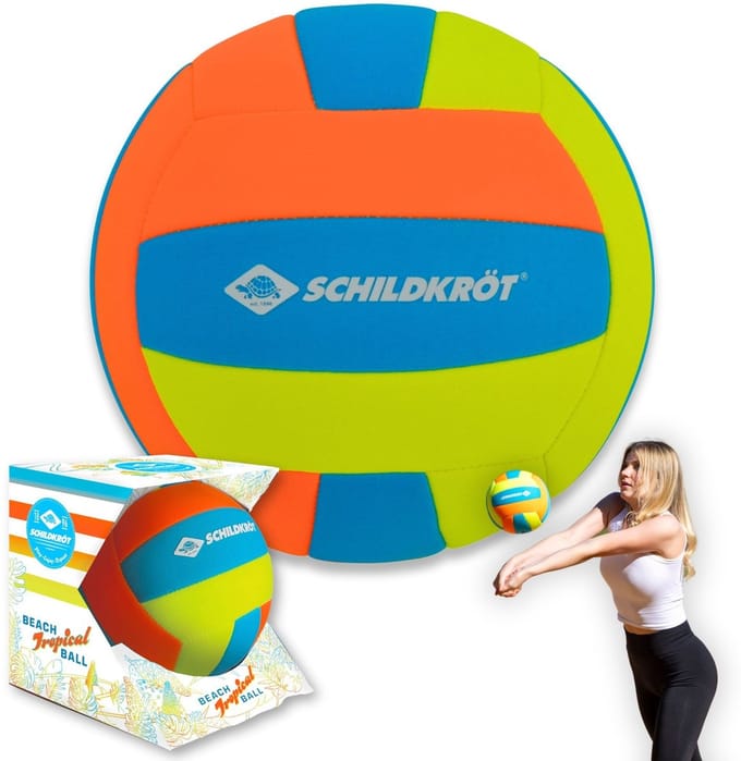 Schildkröt beachvolleybal neopreen tropisch design maat 5 strandbal.