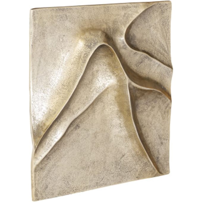 PTMD Wandpaneel Gihan - 42x5x42 cm - Aluminium - Goud