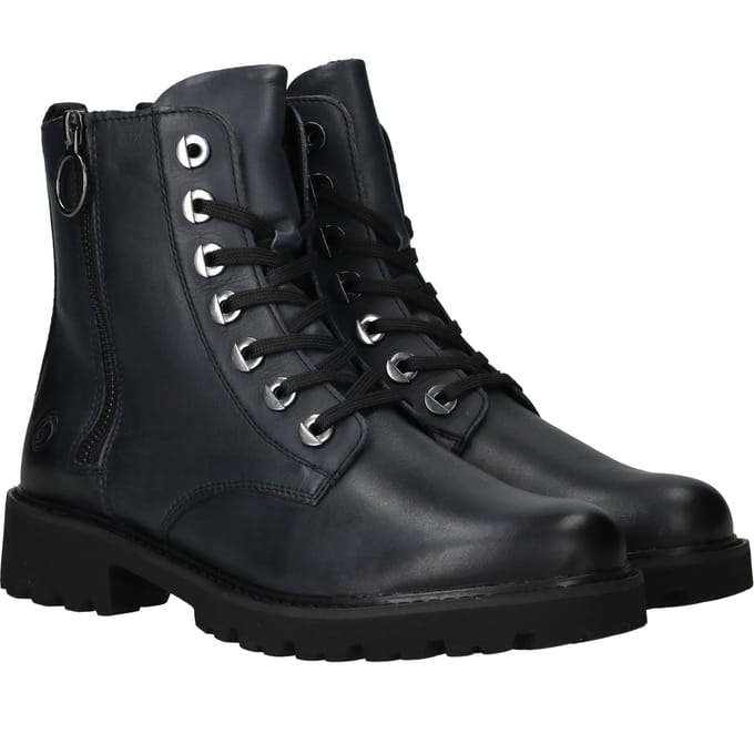 Remonte D8671 14 Dames Veterboots - Blauw - 37