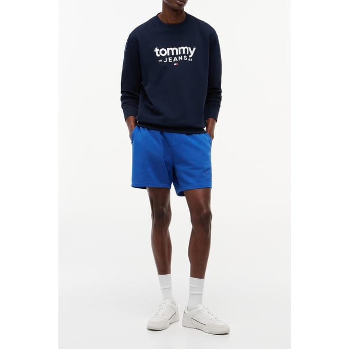 Tommy Hilfiger Graphic Crewneck Dark Night Navy Größe: L | Pullover Outlet | Herren | Schwarz
