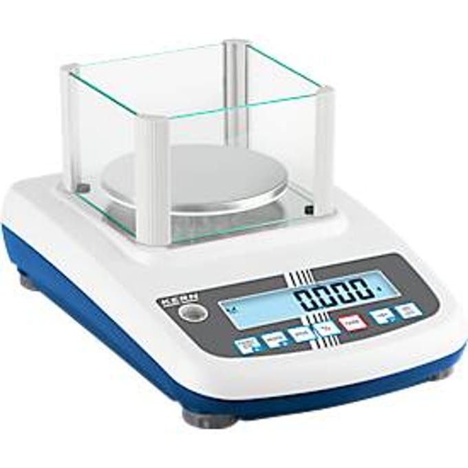 KERN & Sohn precisiebalans PFB 600-3 met LCD-display, compacte constructie, roestvrijstalen weegplaat ∅ 120 mm