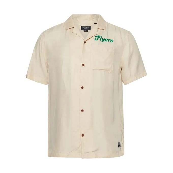 Superdry - Vintage bowlingshirt met korte mouwen - Heren - Shirts