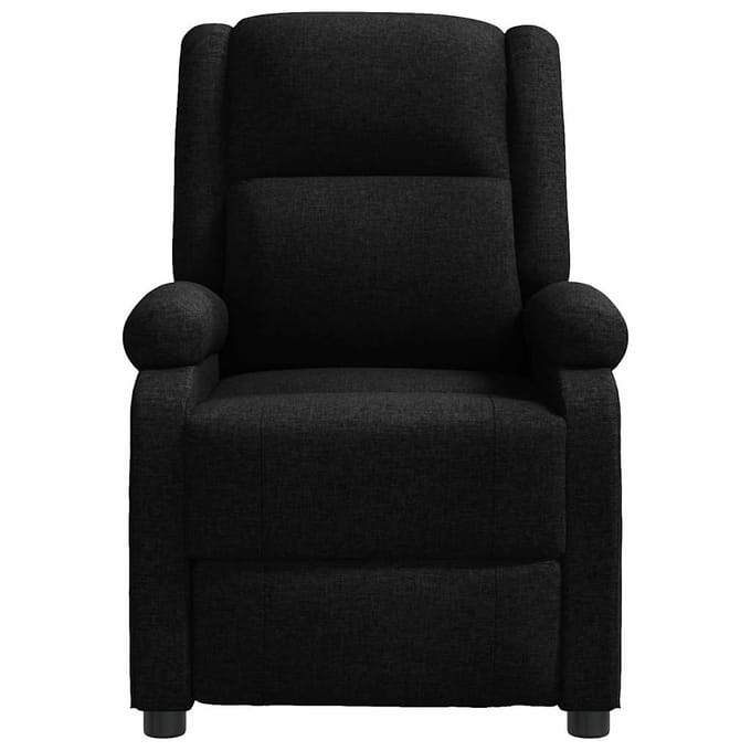 vidaXL - Fauteuil - verstelbaar - stof - zwart