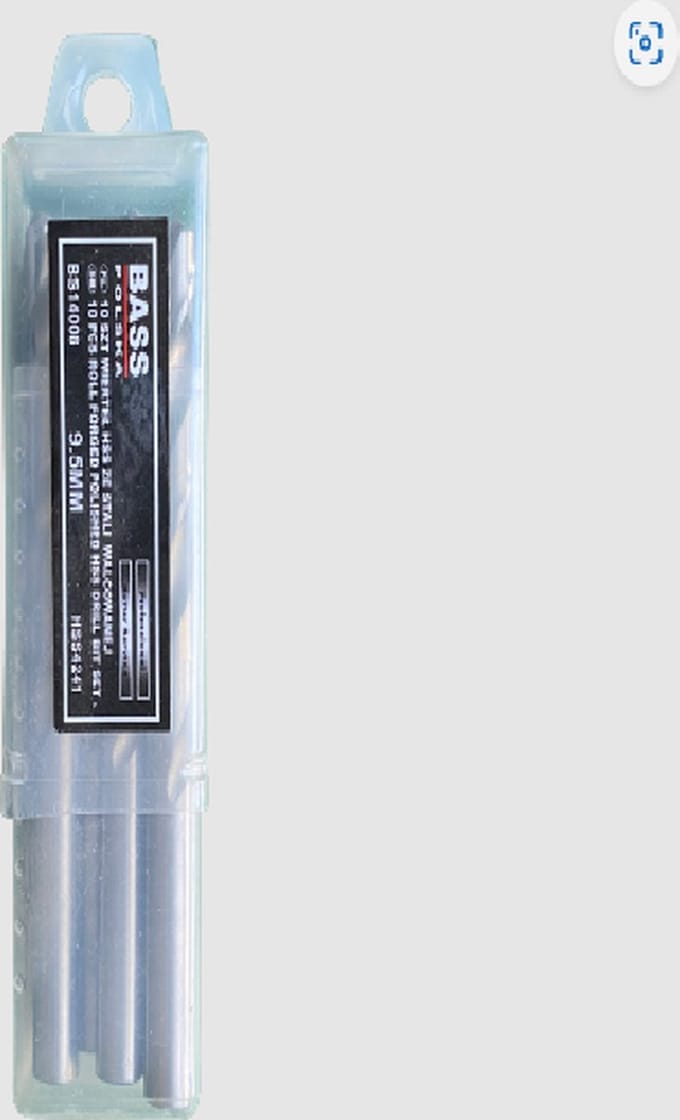 Gewalste stalen HSS-boren 9,5 mm 10 stuks