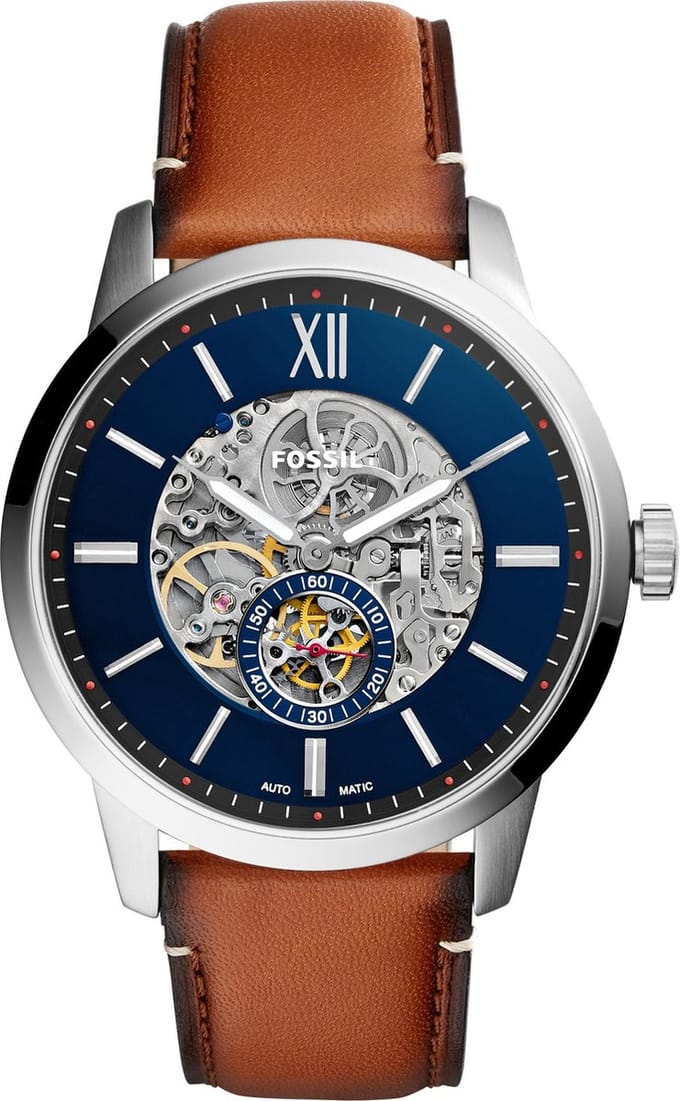 Fossil Townsman ME3154 Herenhorloge 48 mm - Zilverkleurig