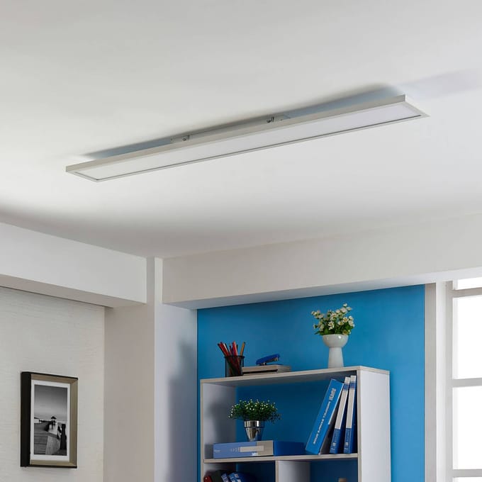 Arcchio Enora LED paneel, 3500lm, wit, metaal, 119,5 cm