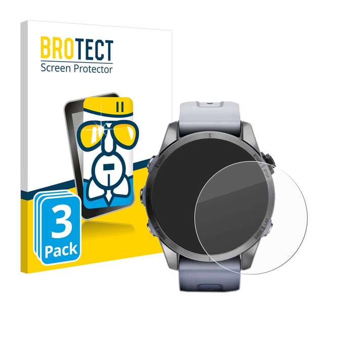 Screenprotector 3 Stuks voor Garmin Fenix 7S (42 mm) Beschermglas transparant