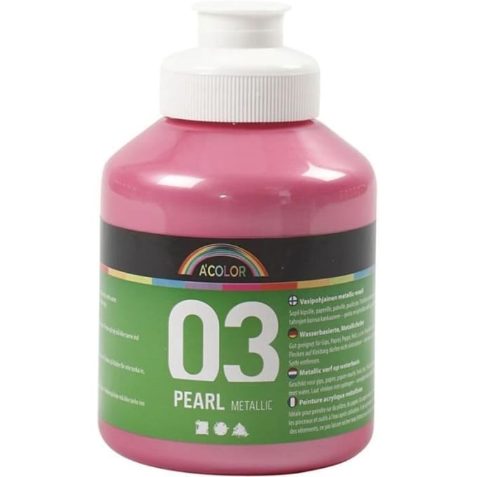 A-color Metallic acrylverf, lichtroze, 03- metallic, 500 ml