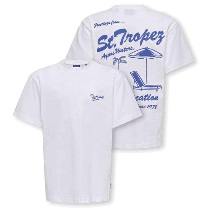 Only & Sons Milo Sketch Life Relax T-shirt Junior - Maat 158/164