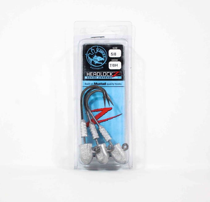 Tackle Tactics TT Headlockz HD jigkop 5/8 oz 7/0 3/verpakking (3665) white
