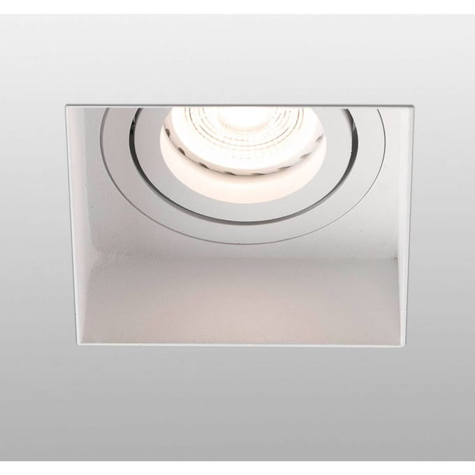 FARO BARCELONA Inbouwspot Hyde 1-lamp hoekig gezwenkt wit