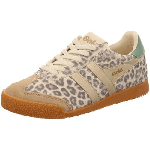 Gola Elan Safari - Damessneaker - Leopard-Licht-Karamel-Goud-Groen-Mist
