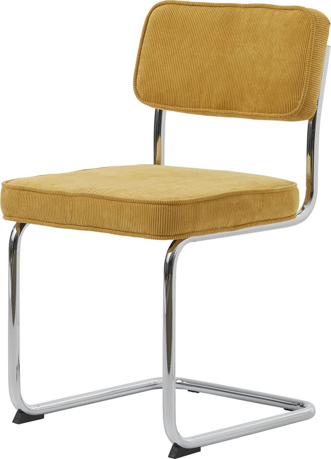 Eetkamerstoel Rupert Geel Fabric - Giga Living