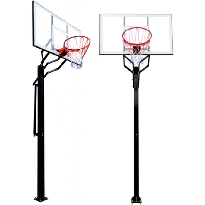 Vaste basketbalnet met verankering Softee