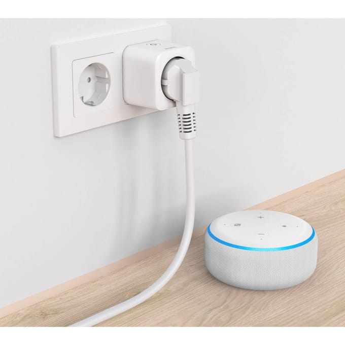 Hama Smarte WLAN-Steckdose, Matter, sprach- u. appgesteuert, nachrüstbar, 3.680W Stopcontact