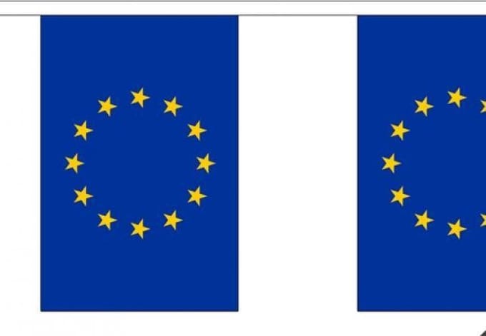 Vlaggenlijn Europese Unie - 9 meter | stof