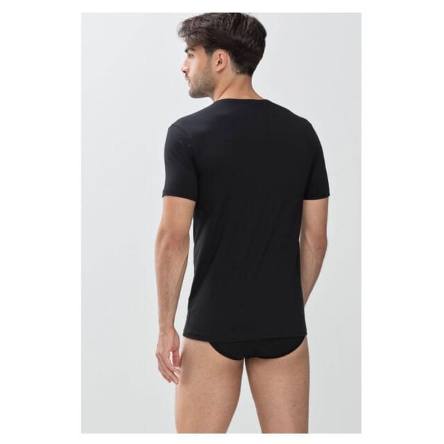 Mey Shirt 1/2 Arm T-shirts Zwart 46002
