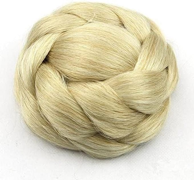 Gevlochten Haarknot Chignon Haarstuk Accessoire Scrunchie Grote Maat