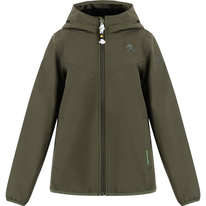 Schmuddelwedda softshell jas jonge donkere olijf