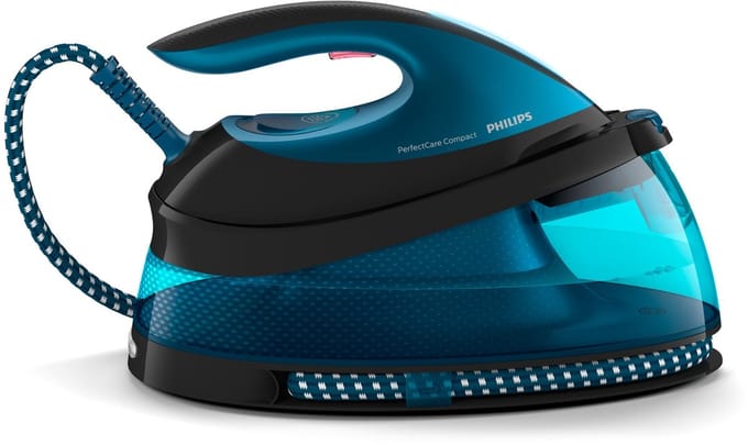 PHILIPS GC7846/80 PerfectCare Compact Stoomgenerator Strijkijzer - Blauw, 1,5 L, 6,5 bar
